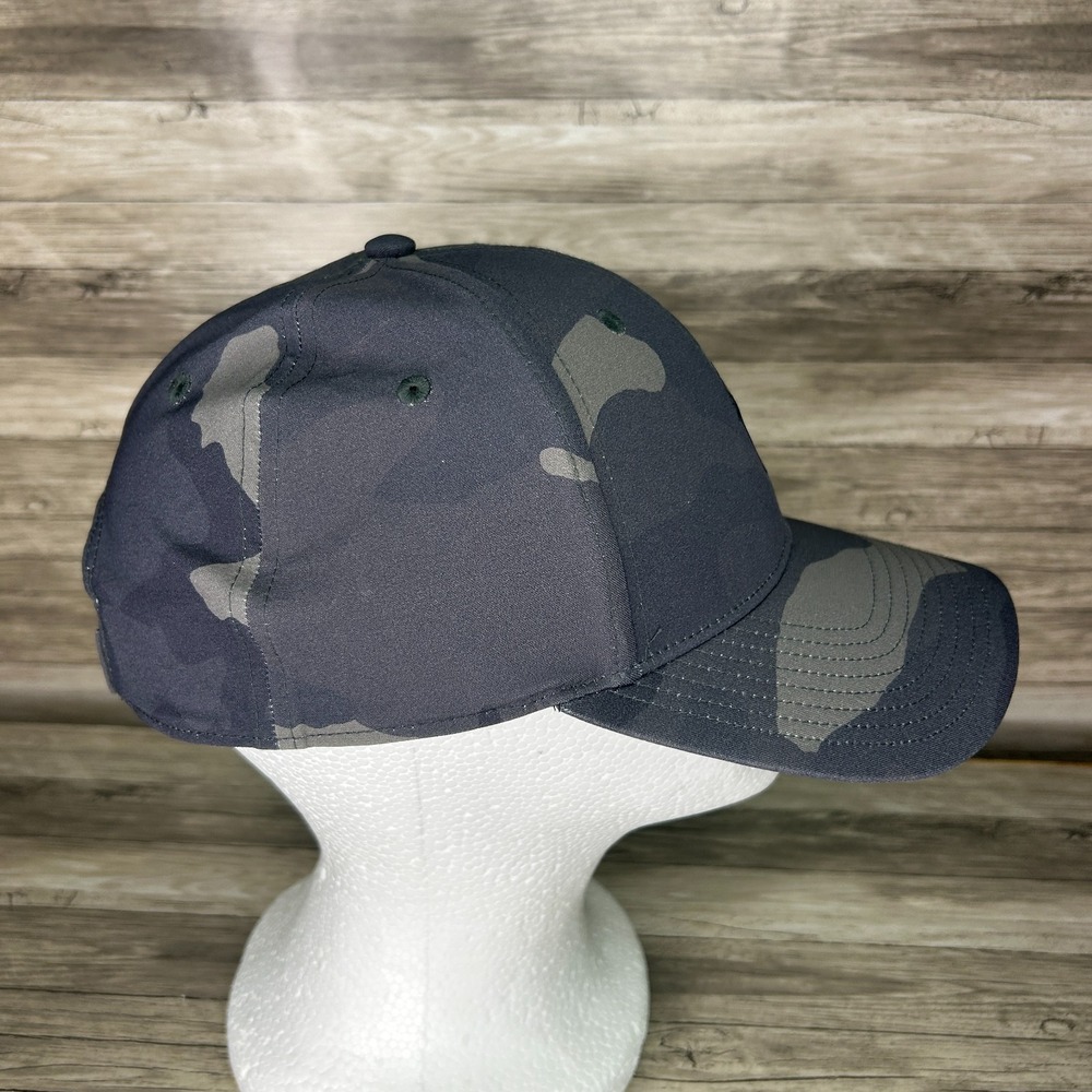 Polo Ralph Lauren Stretch Twill Camo Performance Ball Cap Hat Black Gray - Picture 6 of 8